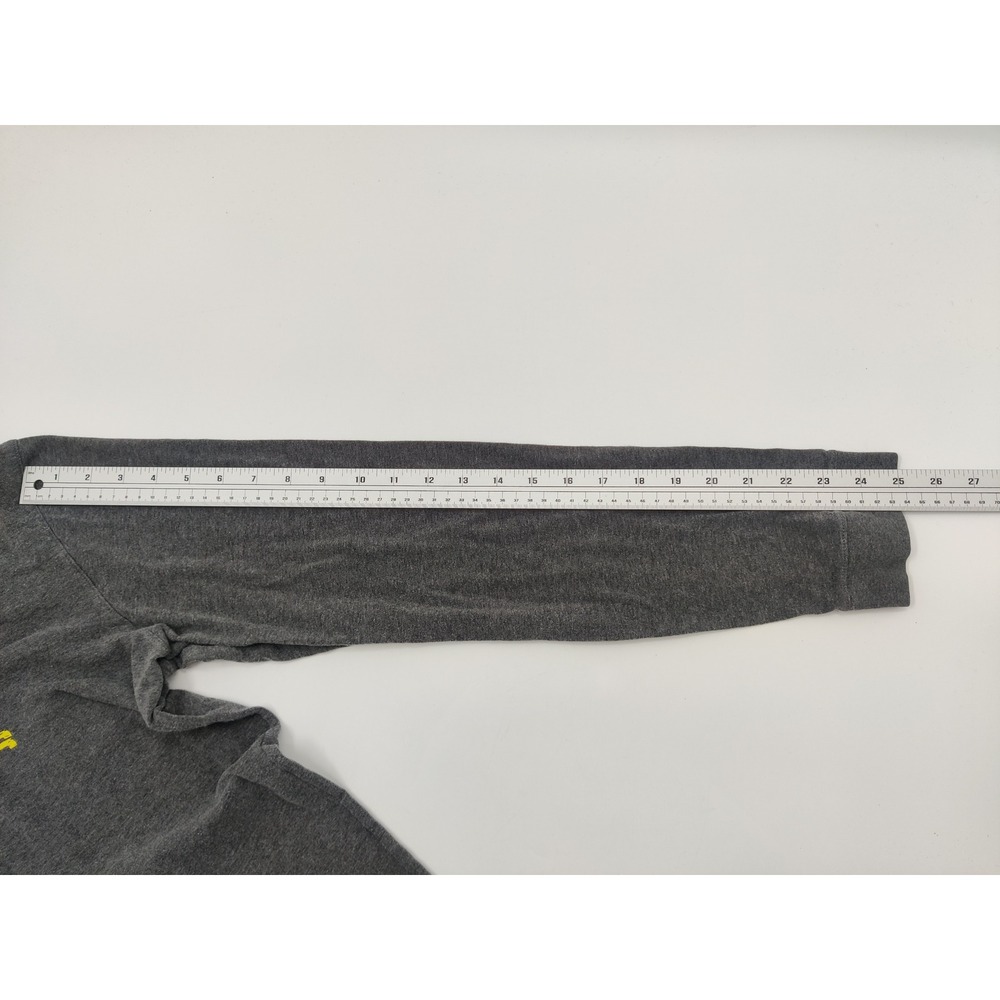Under Armour Mens HeatGear Long Sleeve Graphic Logo Shirt Gray‎ Yellow Large - Picture 4 of 6
